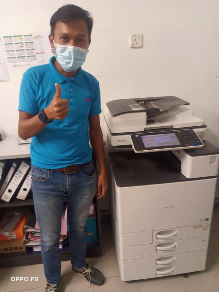 Color copier installation at kulai. Thank you for your support
